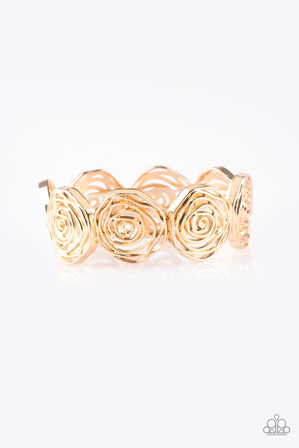 Paparazzi Accessories Bracelet Beat Around The ROSEBUSH - Gold