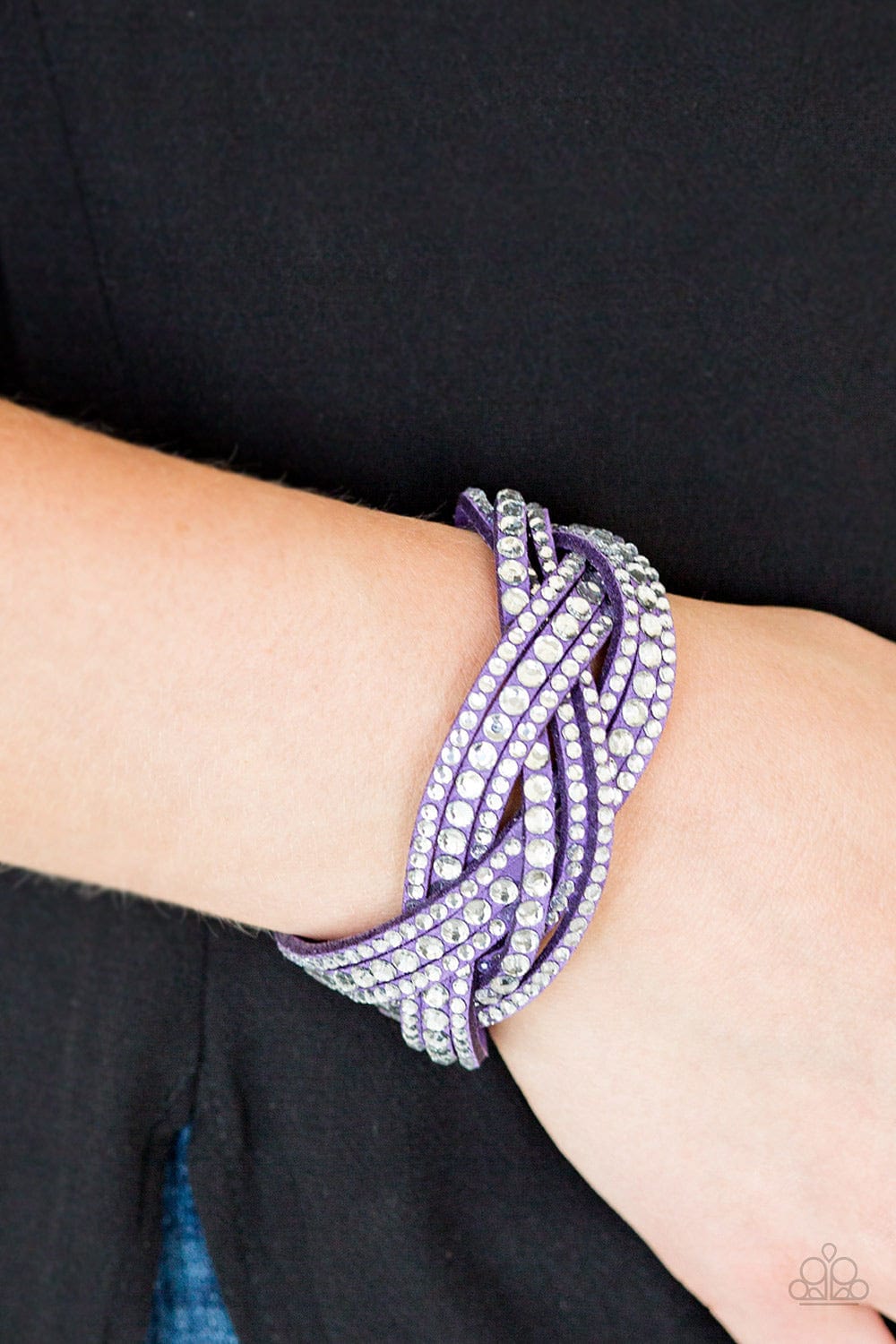Paparazzi Accessories Bracelet Bring On The Bling - Purple