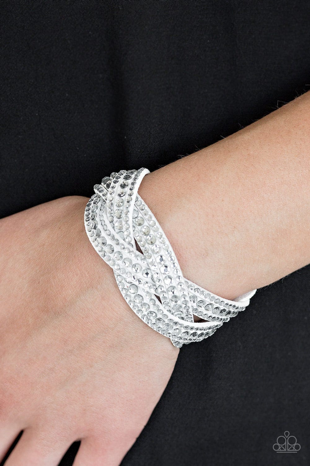 Paparazzi Accessories Bracelet Bring On The Bling - White