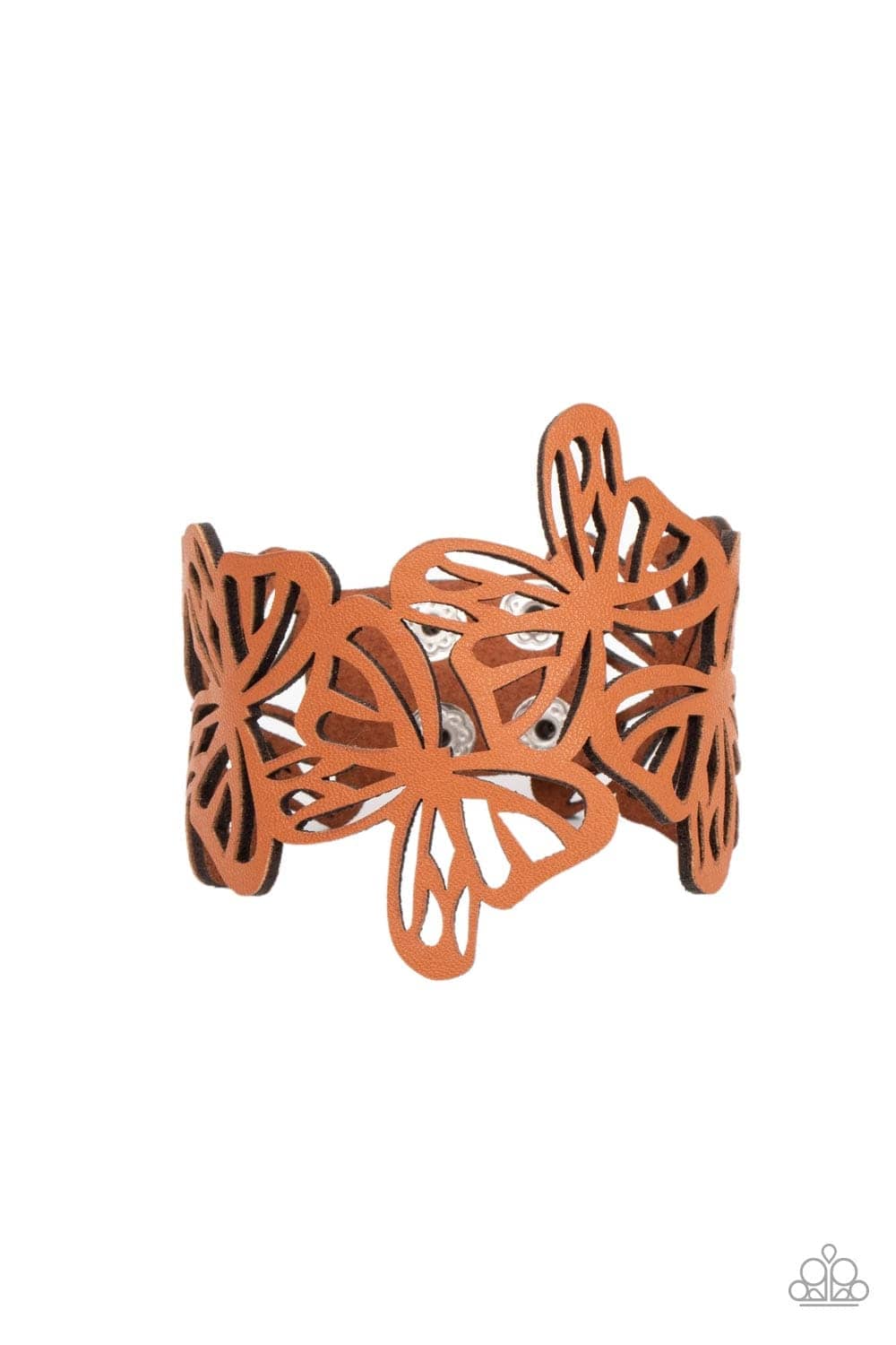 Paparazzi Accessories Bracelet Butterfly Breeze - Brown