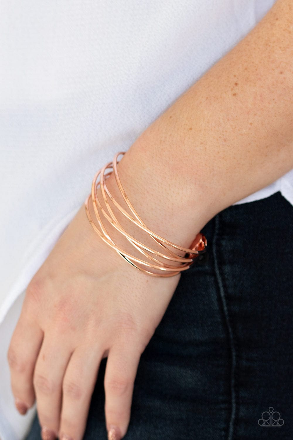 Paparazzi Accessories Bracelet Down To The Wire - Copper