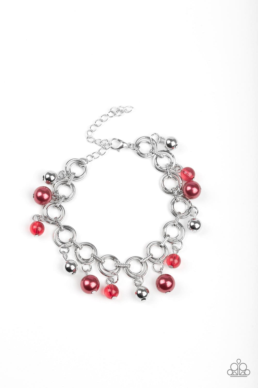 Paparazzi Accessories Bracelet Fancy Fascination - Red