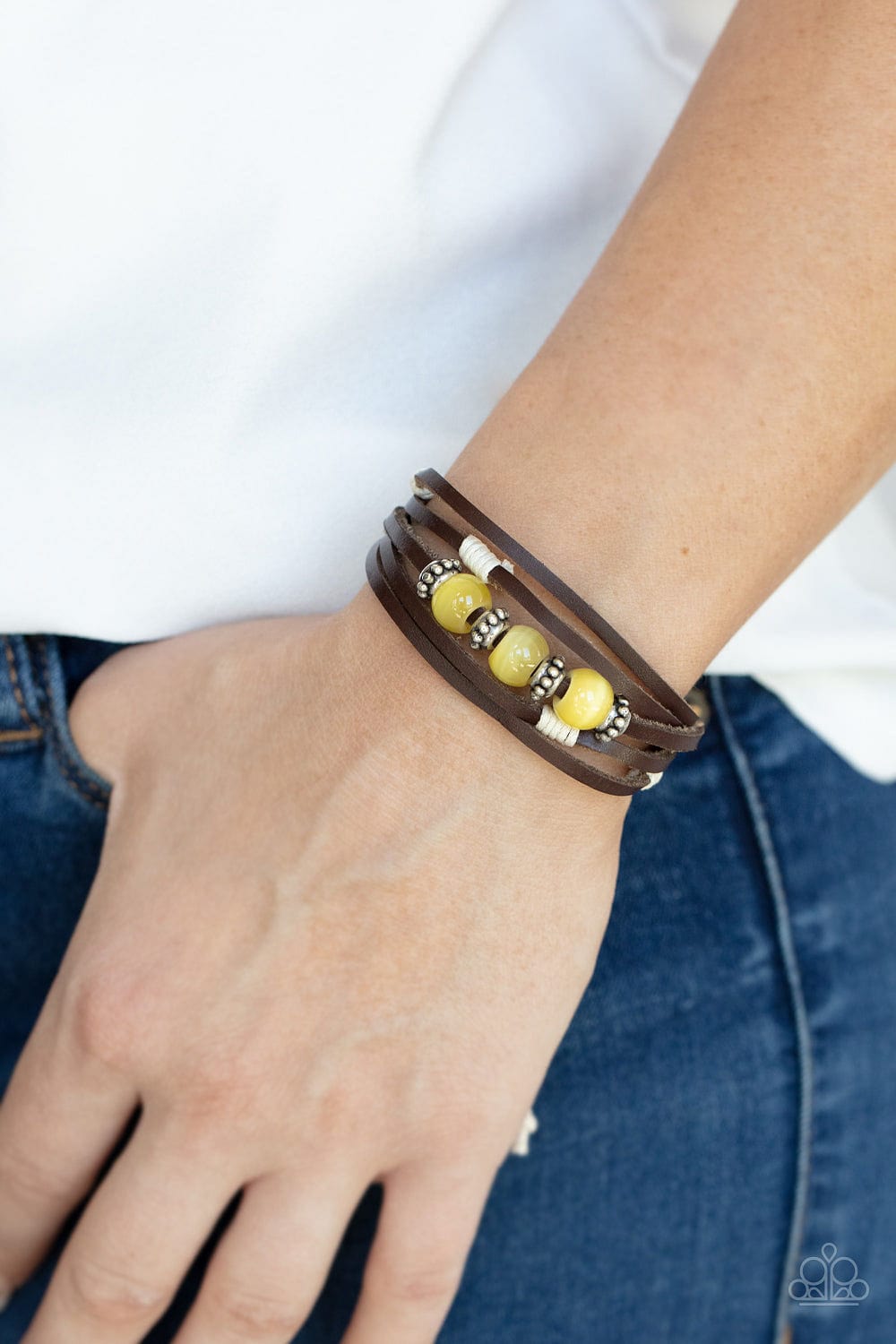 Paparazzi Accessories Bracelet Homespun Radiance - Yellow