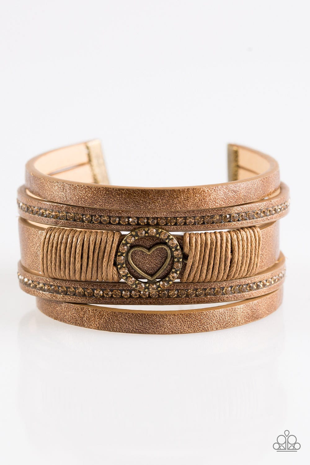 Paparazzi Accessories Bracelet It Takes Heart - Brass