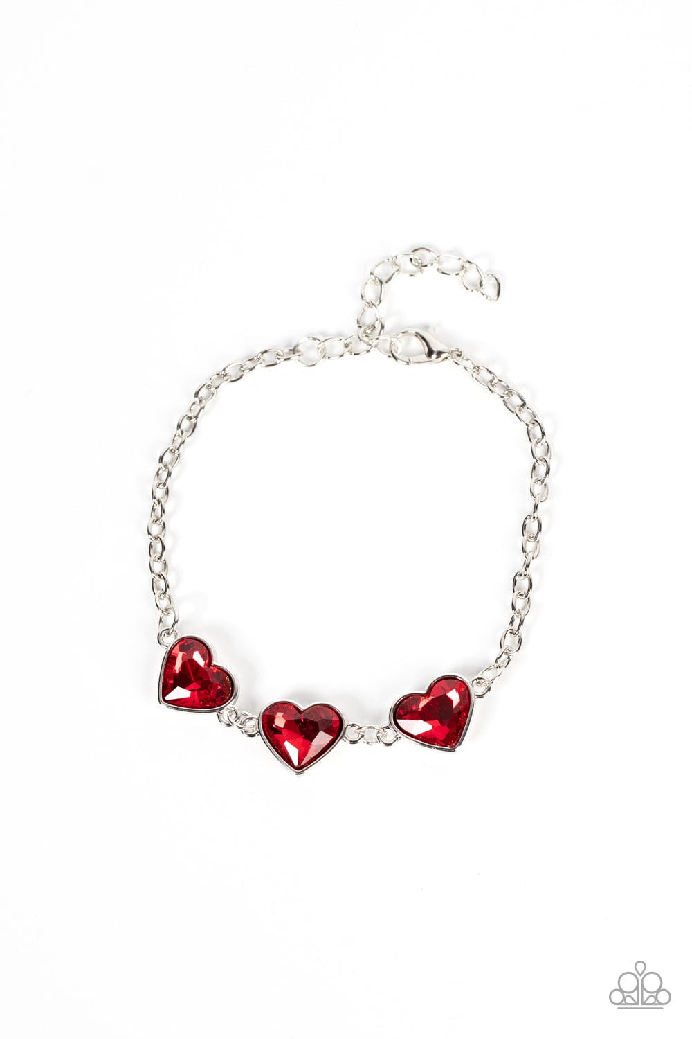Paparazzi Accessories Bracelet Little Heartbreaker - Red