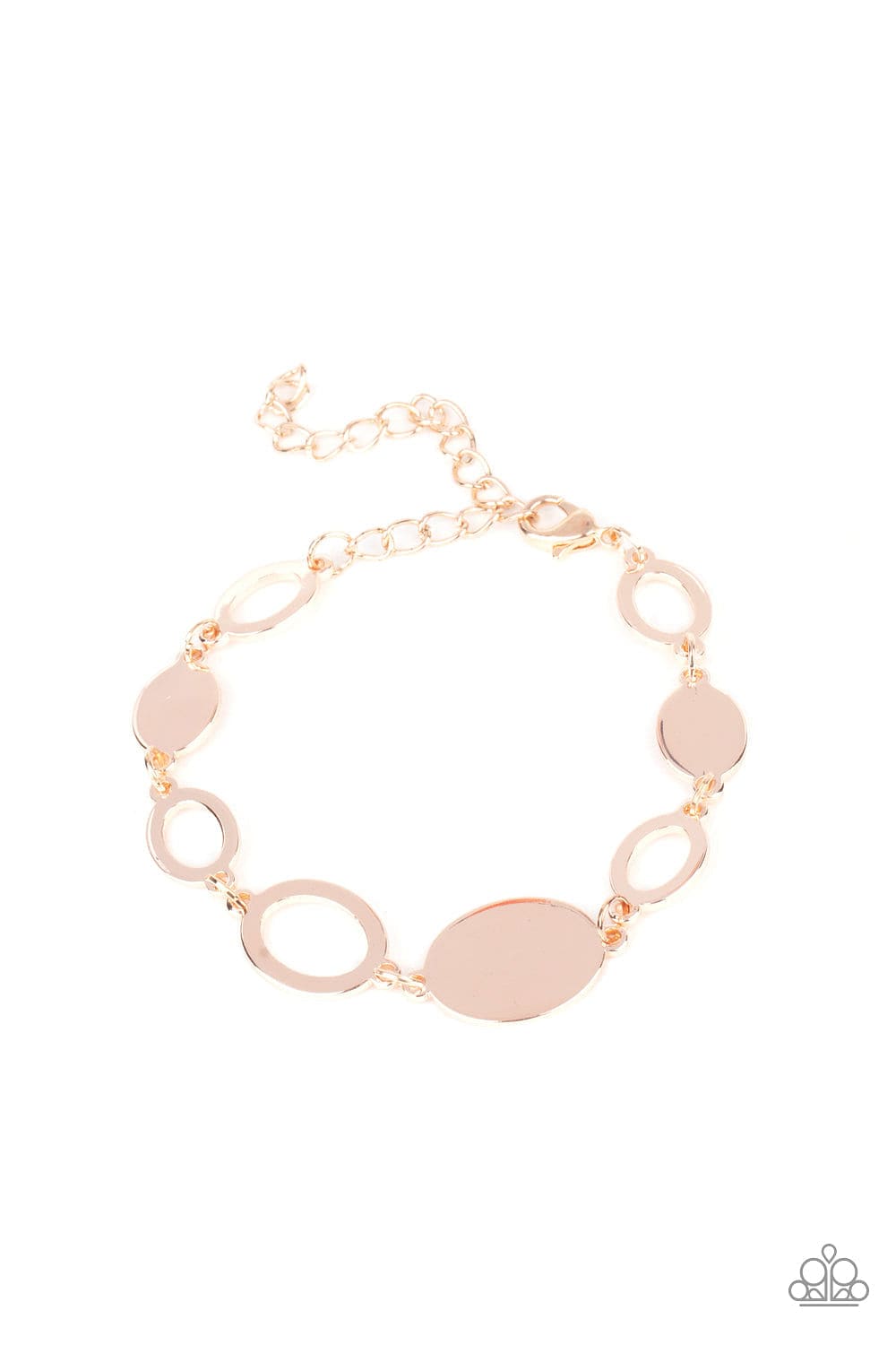 Paparazzi Accessories Bracelet OVAL and Out - Rose Gold
