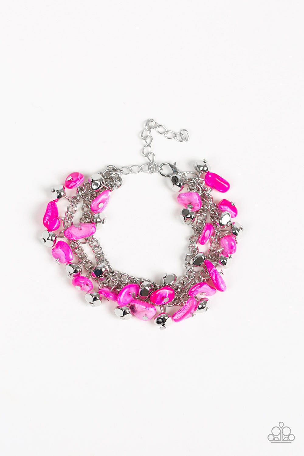 Paparazzi Accessories Bracelet Plentiful Pebbles - Pink
