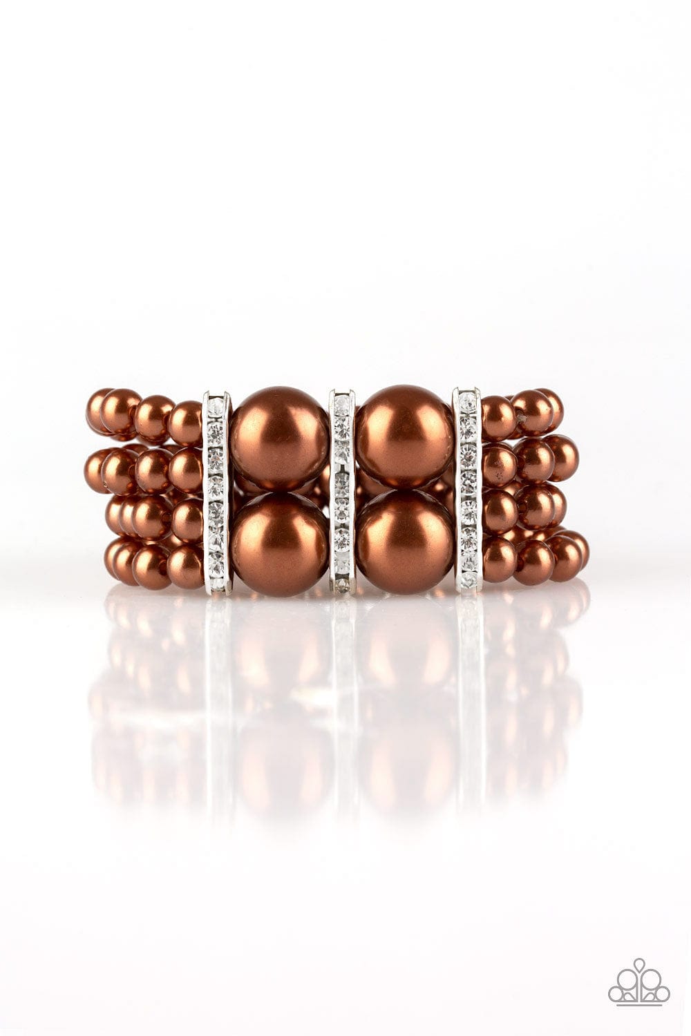 Paparazzi Accessories Bracelet Romance Remix - Brown