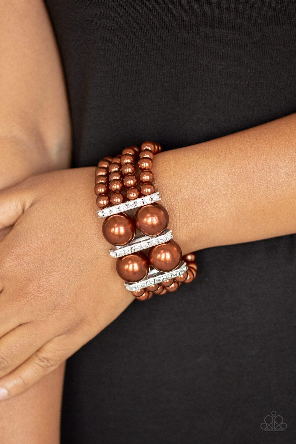 Paparazzi Accessories Bracelet Romance Remix - Brown