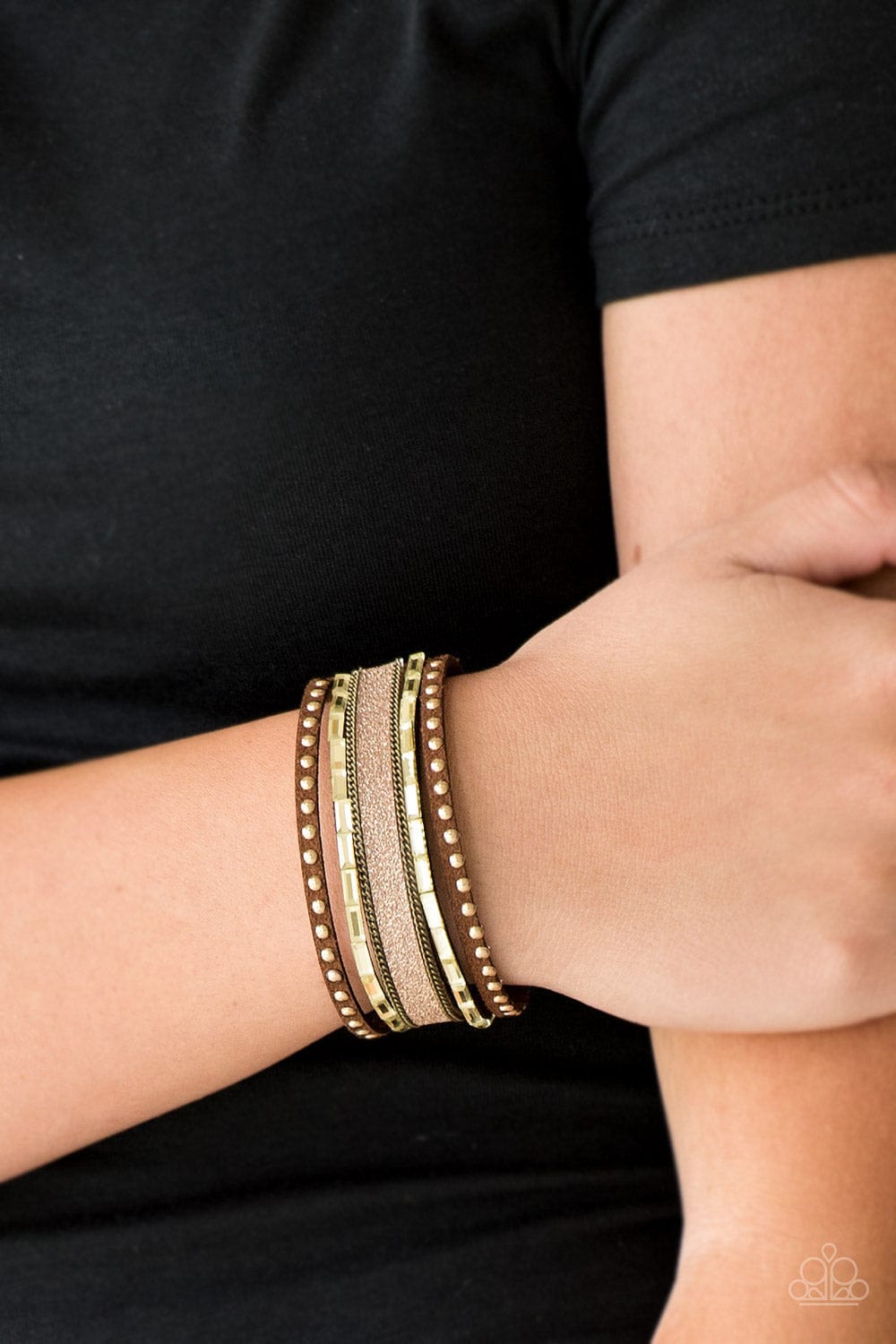 Paparazzi Accessories Bracelet Seize The Sass - Brass