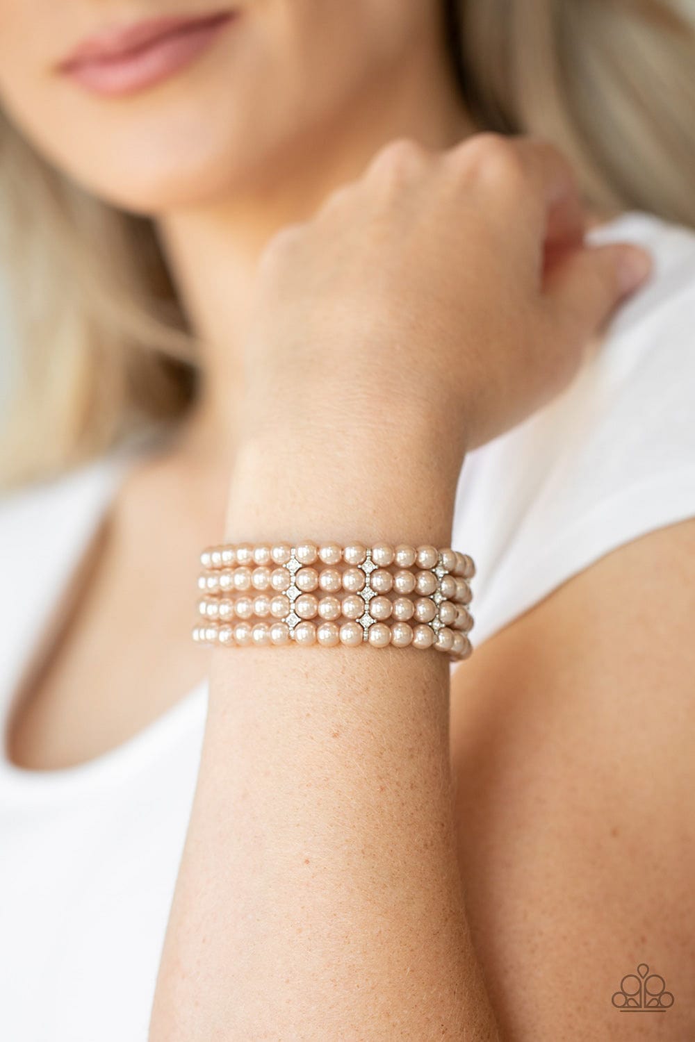 Paparazzi Accessories Bracelet Stacked To The Top - Brown