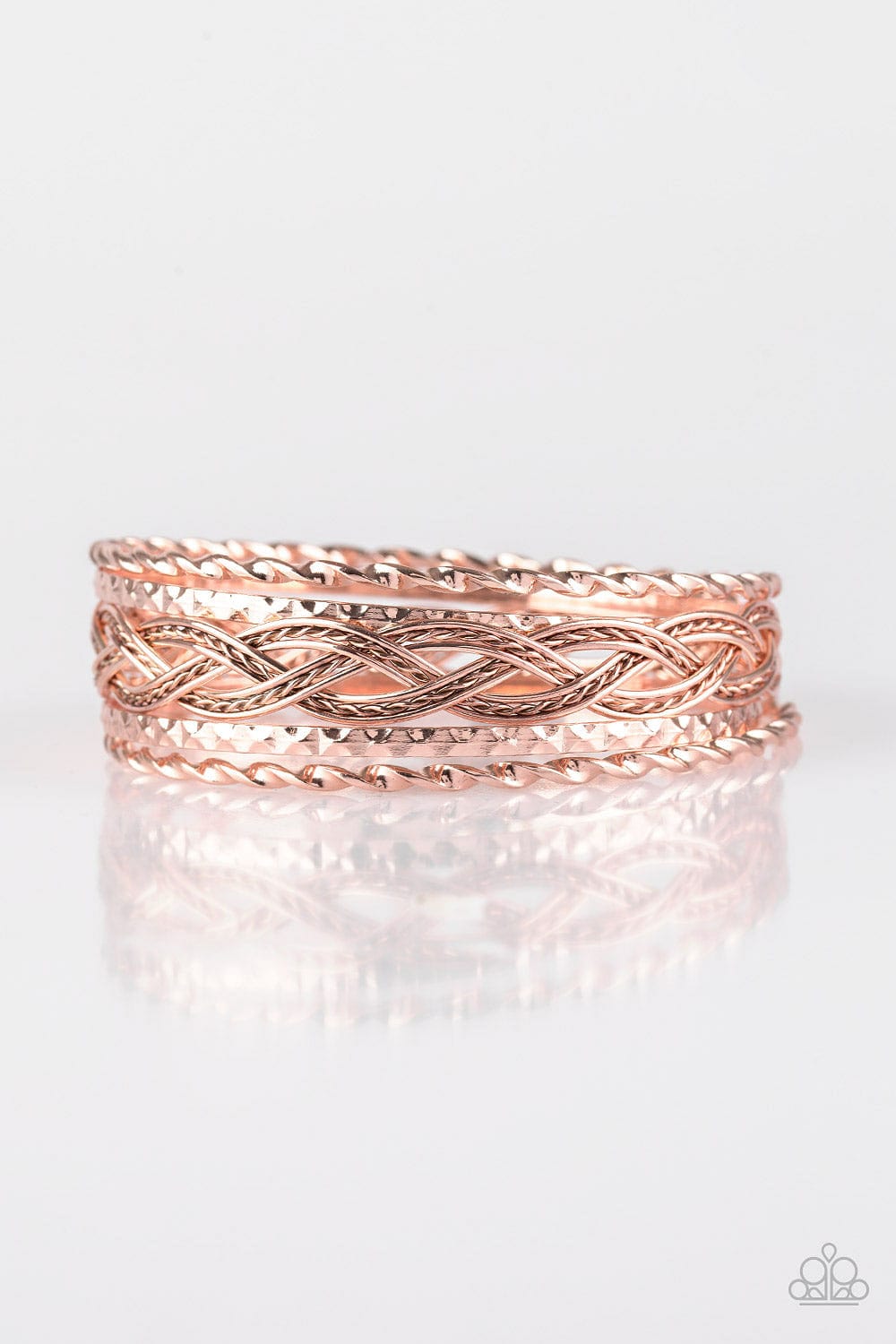 Paparazzi Accessories Bracelet Straight Street - Rose Gold