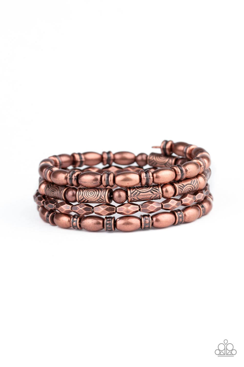 Paparazzi Accessories Bracelet Texture Throwdown - Copper