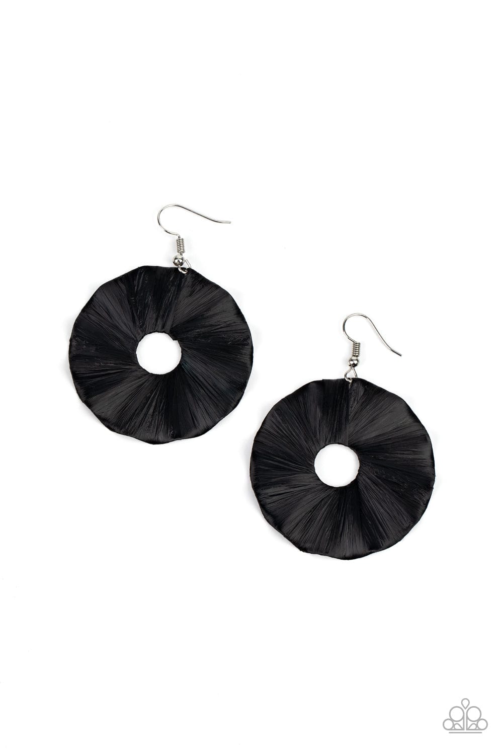 Paparazzi Accessories Earring Fan the Breeze - Black
