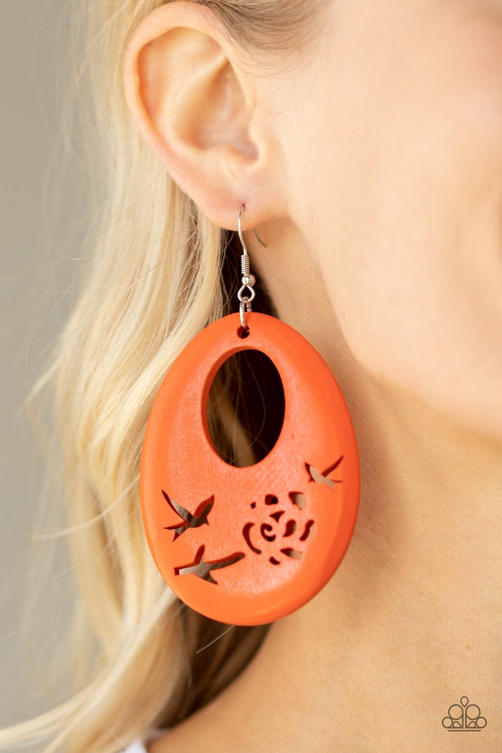 Paparazzi Accessories Earring Home TWEET Home - Orange