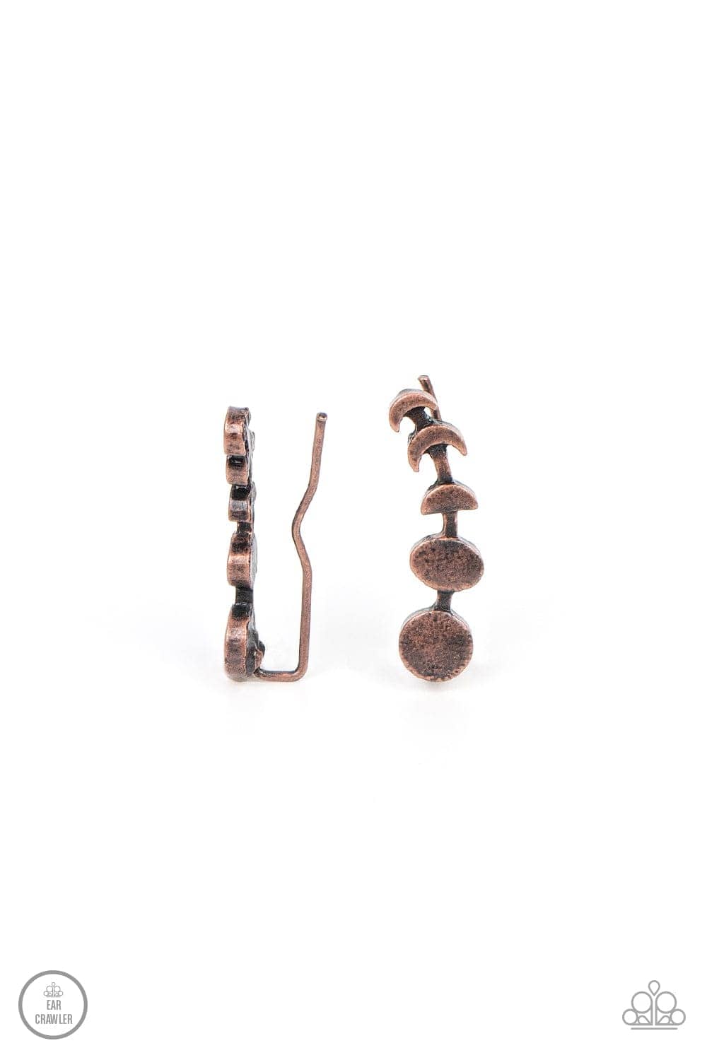 Paparazzi Accessories Earring Its Just a Phase - Copper