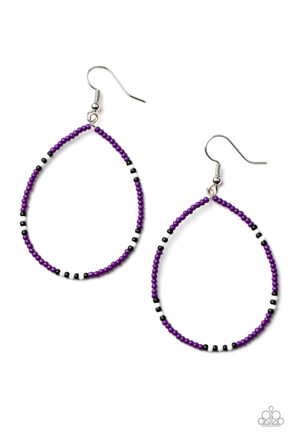 Paparazzi Accessories Earring Keep Up The Good BEADWORK - Purple
