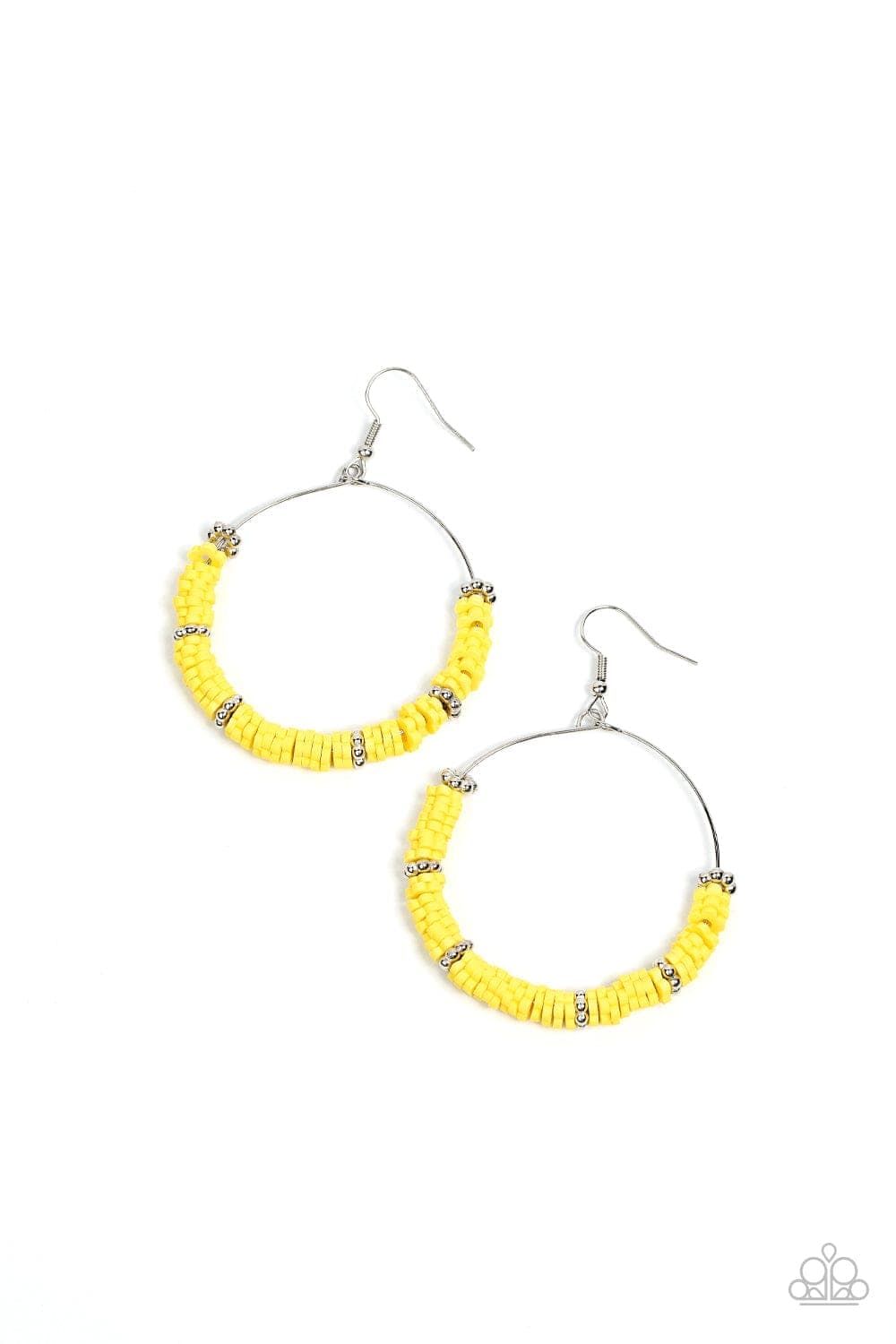 Paparazzi Accessories Earring Loudly Layered - Yellow