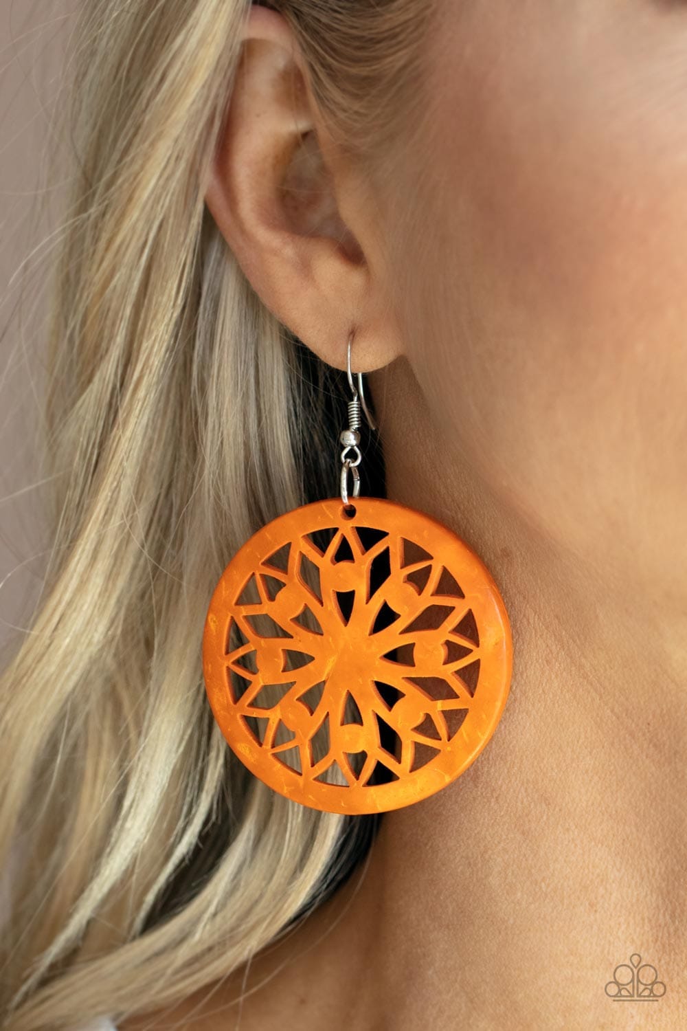 Paparazzi Accessories Earring Ocean Canopy - Orange