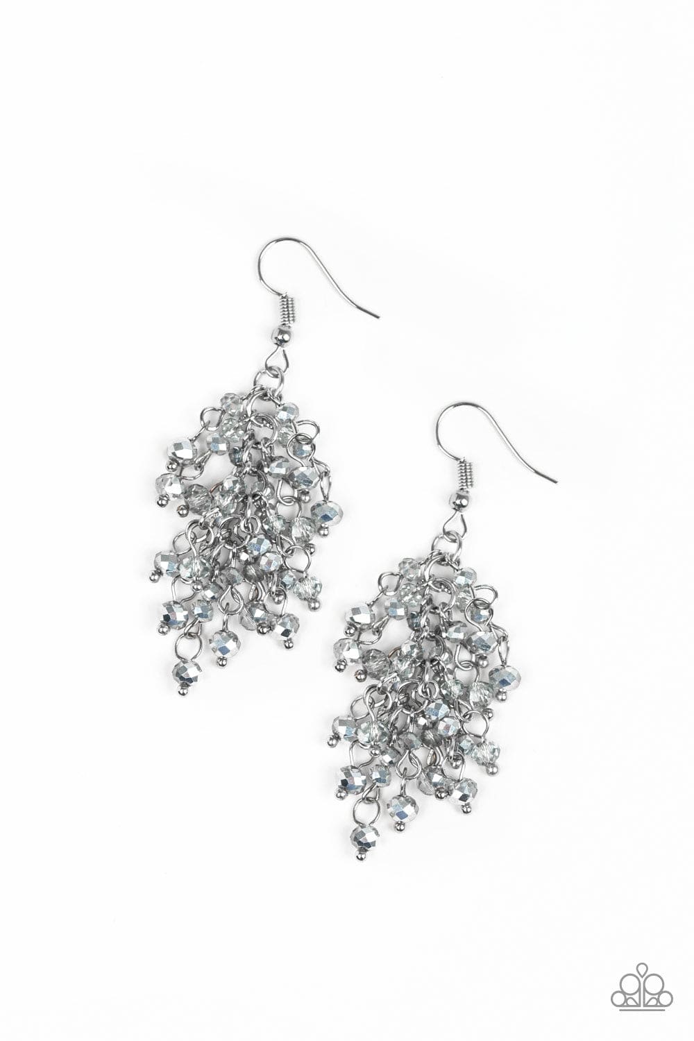 Paparazzi Accessories Earrings A Taste Of Twilight - Silver