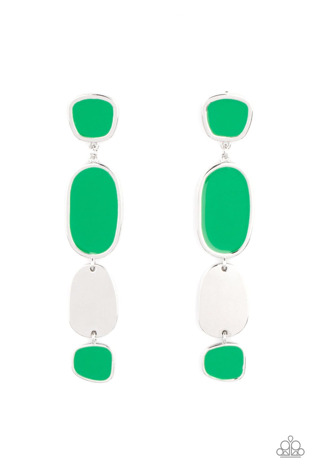 Paparazzi Accessories Earrings All Out Allure - Green