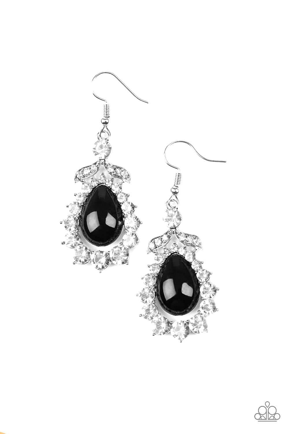 Paparazzi Accessories Earrings Award Winning Shimmer - Black