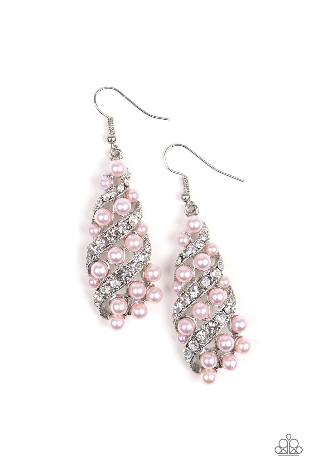 Paparazzi Accessories Earrings Ballroom Waltz - Pink