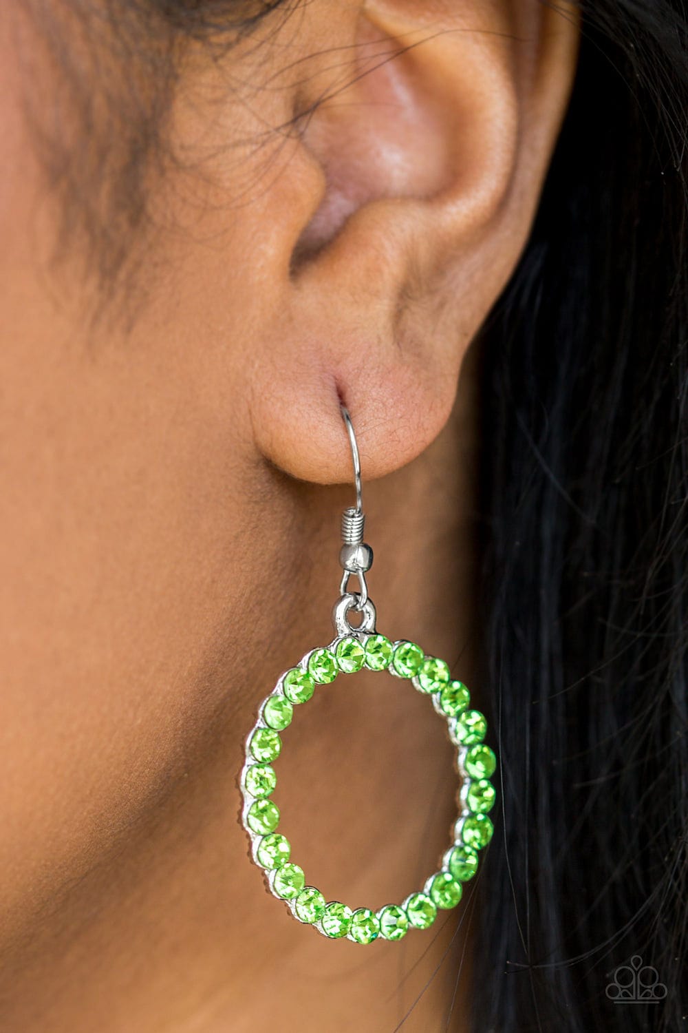 Paparazzi Accessories Earrings Bubblicious - Green