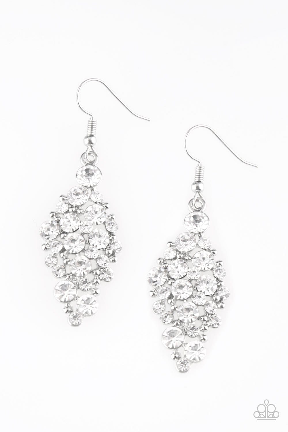 Paparazzi Accessories Earrings Cosmically Chic - White
