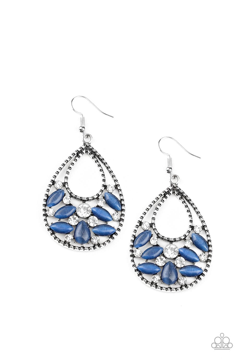 Paparazzi Accessories Earrings Dewy Dazzle - Blue