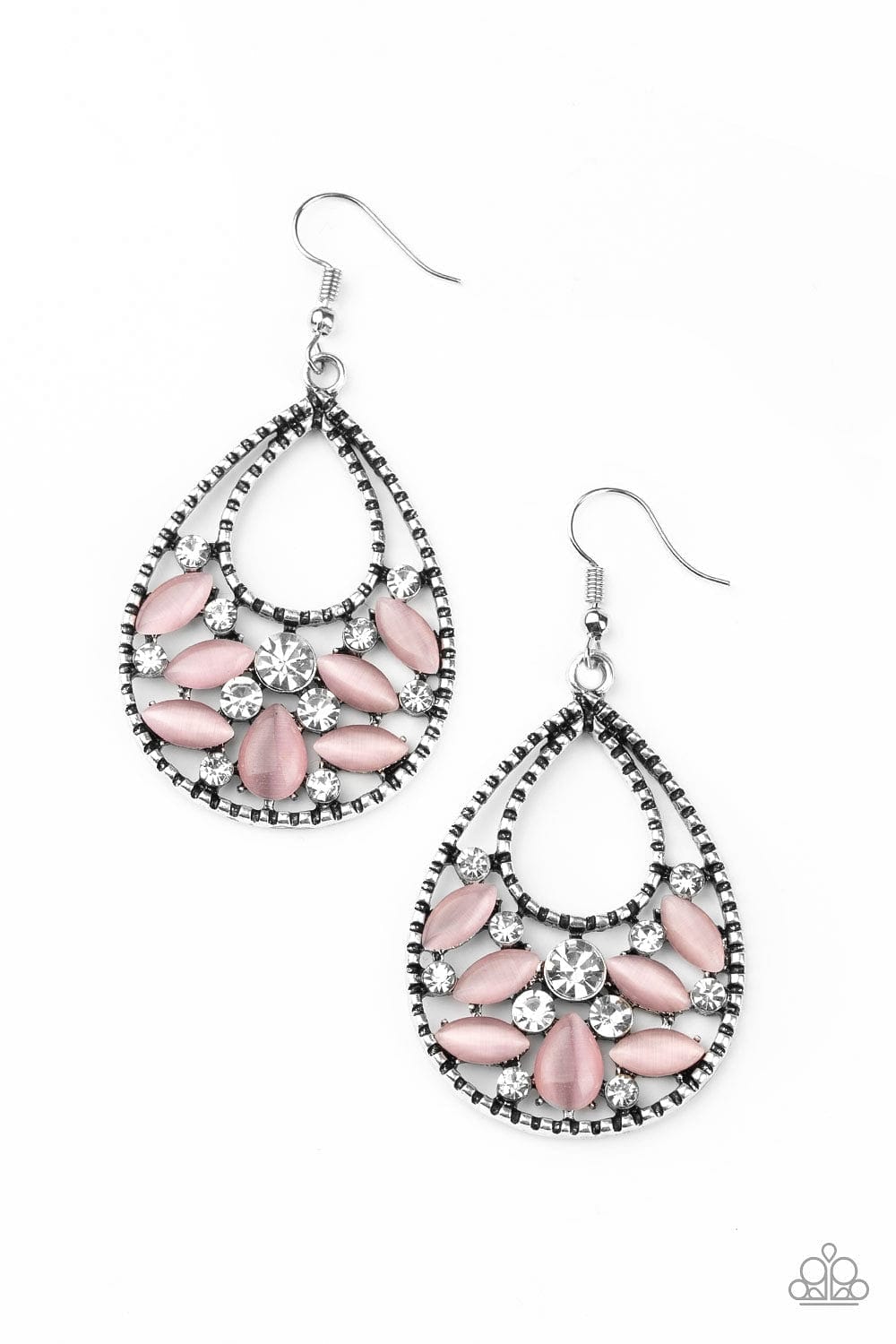 Paparazzi Accessories Earrings Dewy Dazzle - Pink