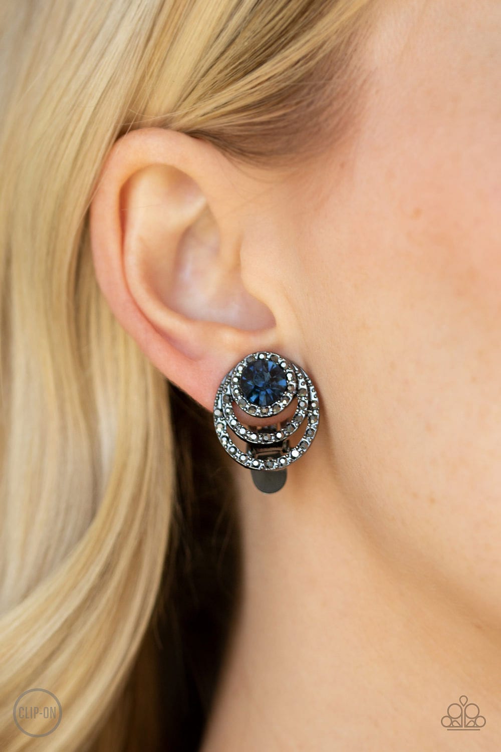 Paparazzi Accessories Earrings Epic Epicenter - Blue