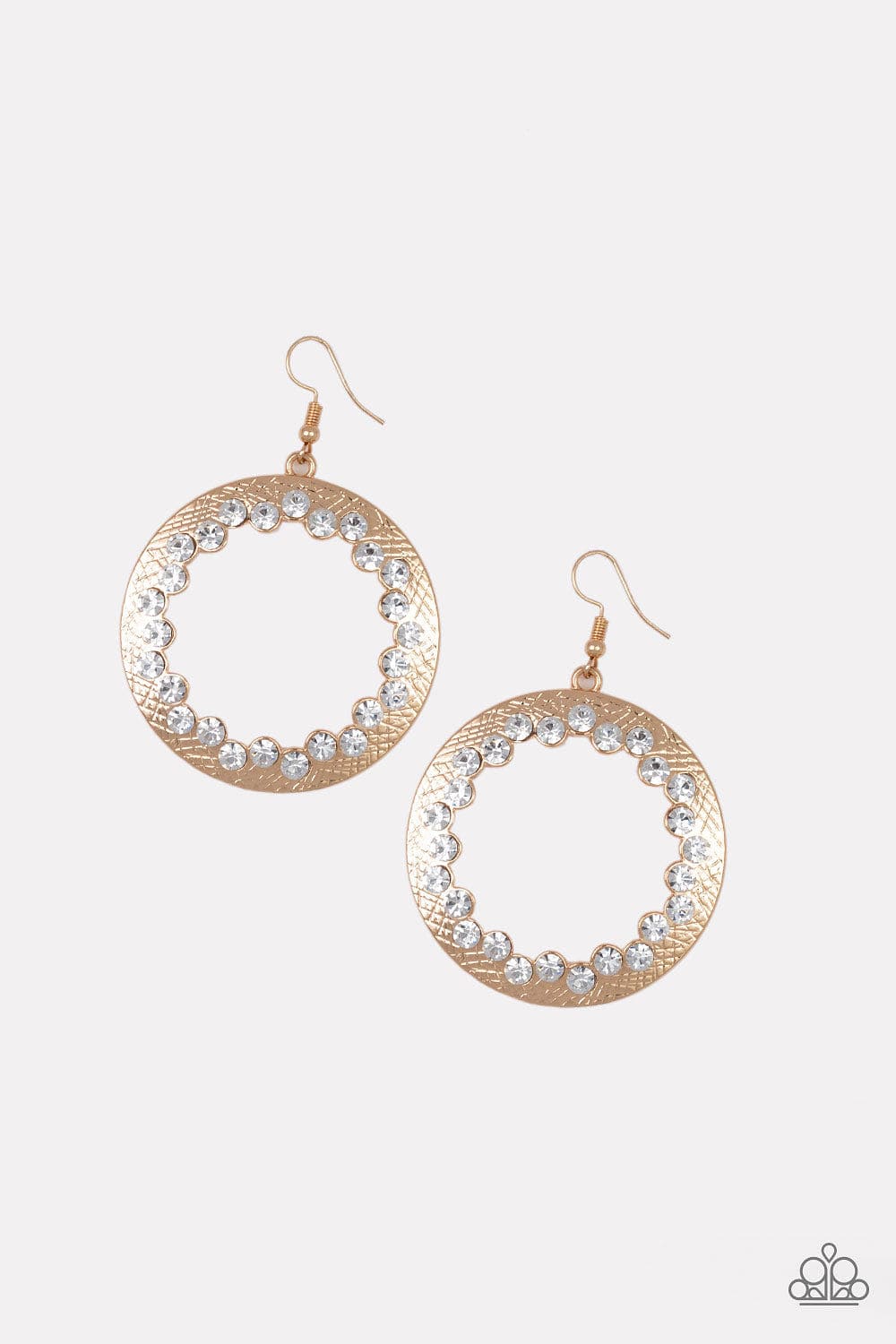 Paparazzi Accessories Earrings Gala Glitter - Gold