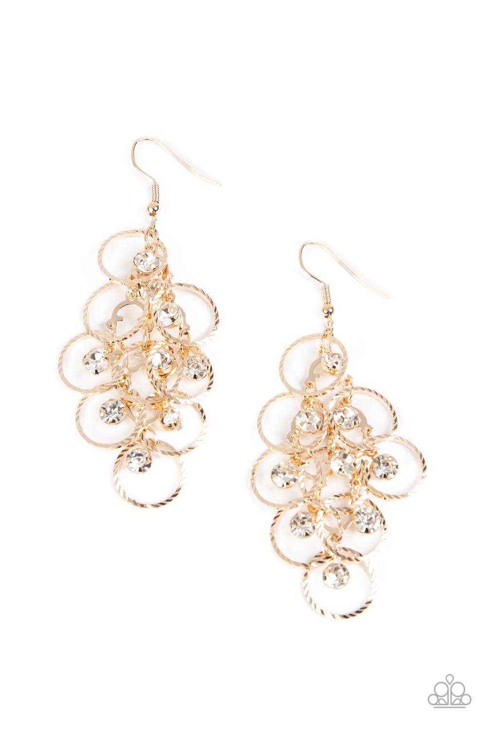 Paparazzi Accessories Earrings Head Rush - Gold