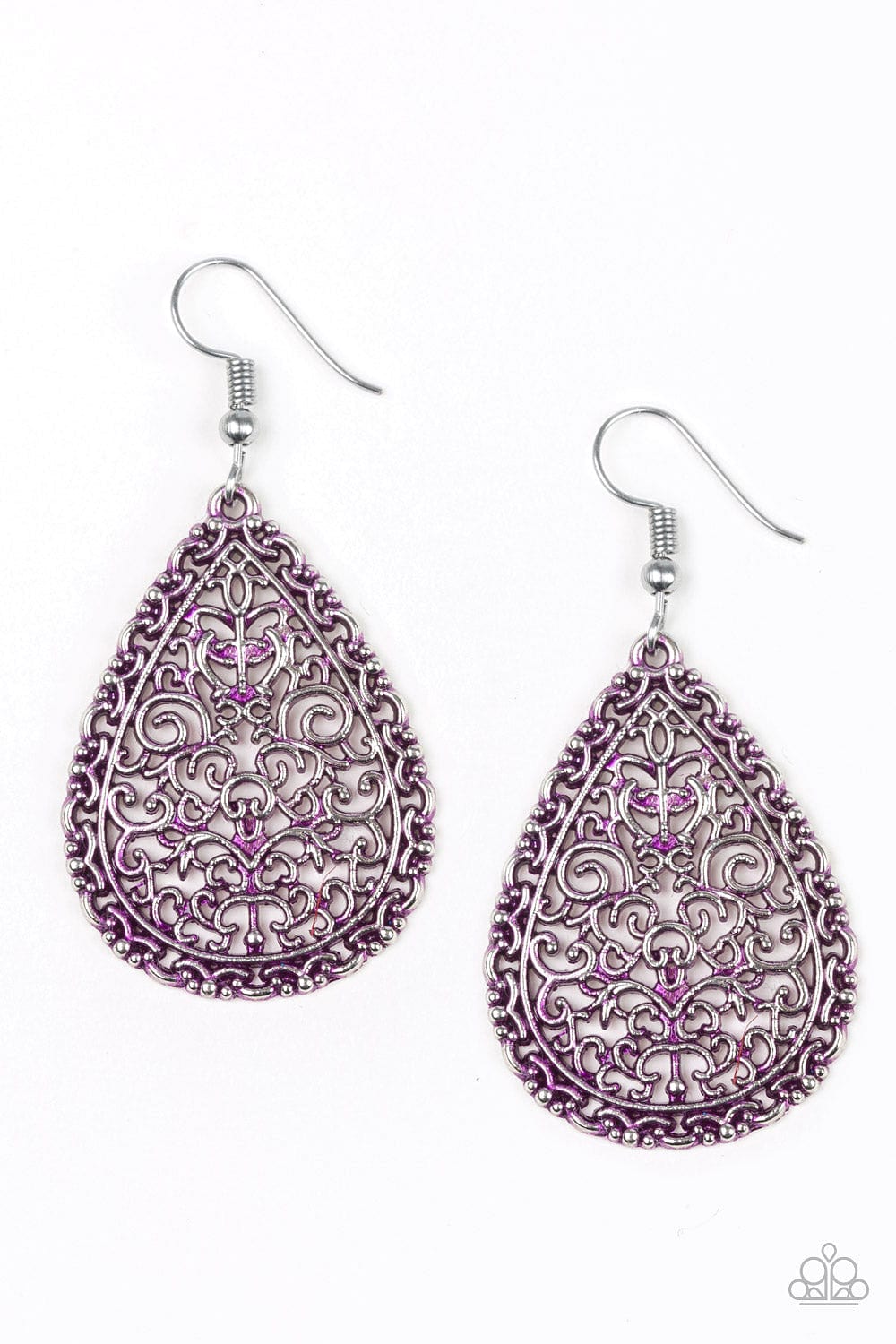 Paparazzi Accessories Earrings Indie Idol - Purple