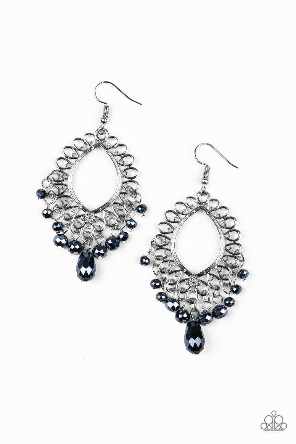 Paparazzi Accessories Earrings Just Say NOIR - Blue