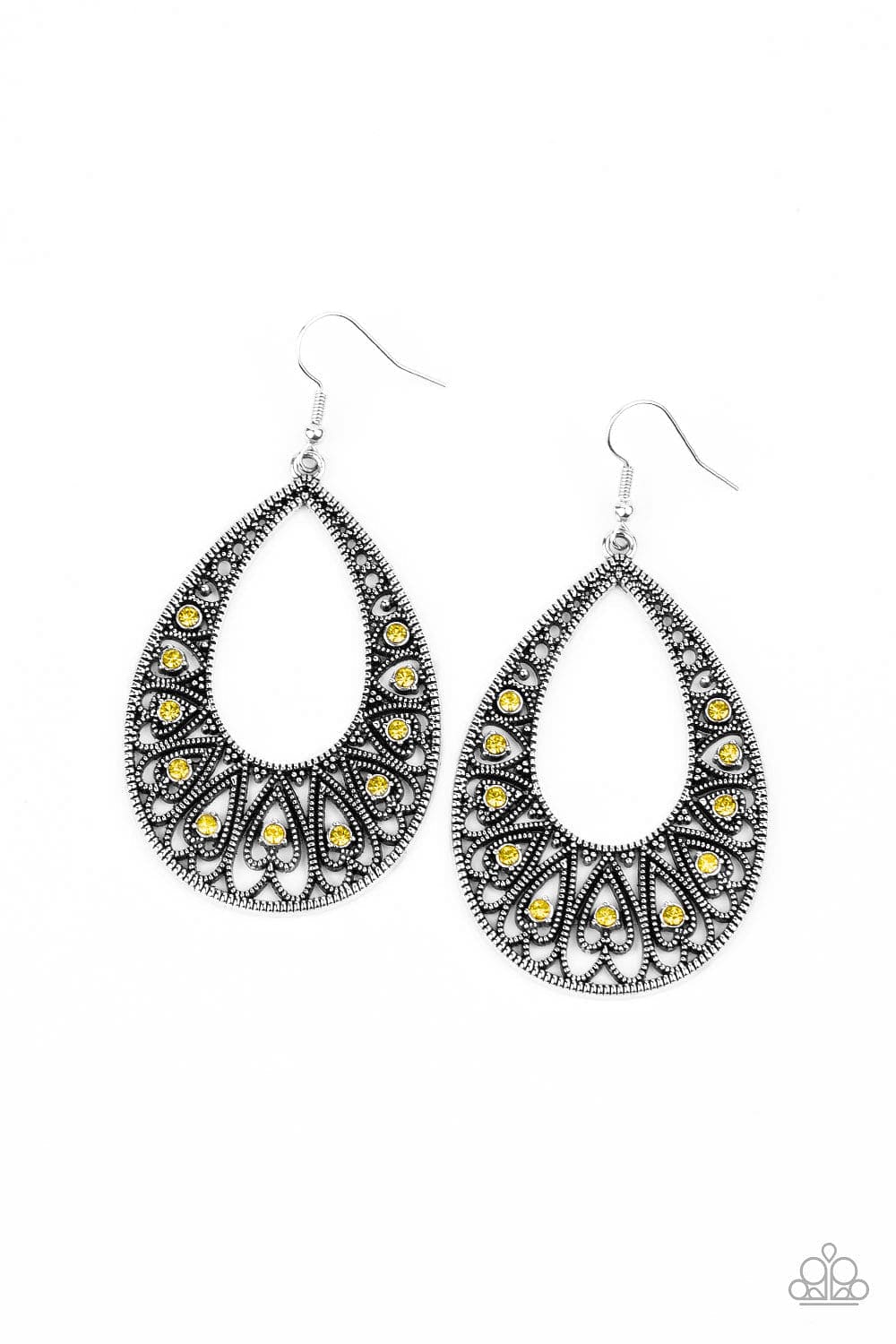 Paparazzi Accessories Earrings Love To Be Loved - Yellow