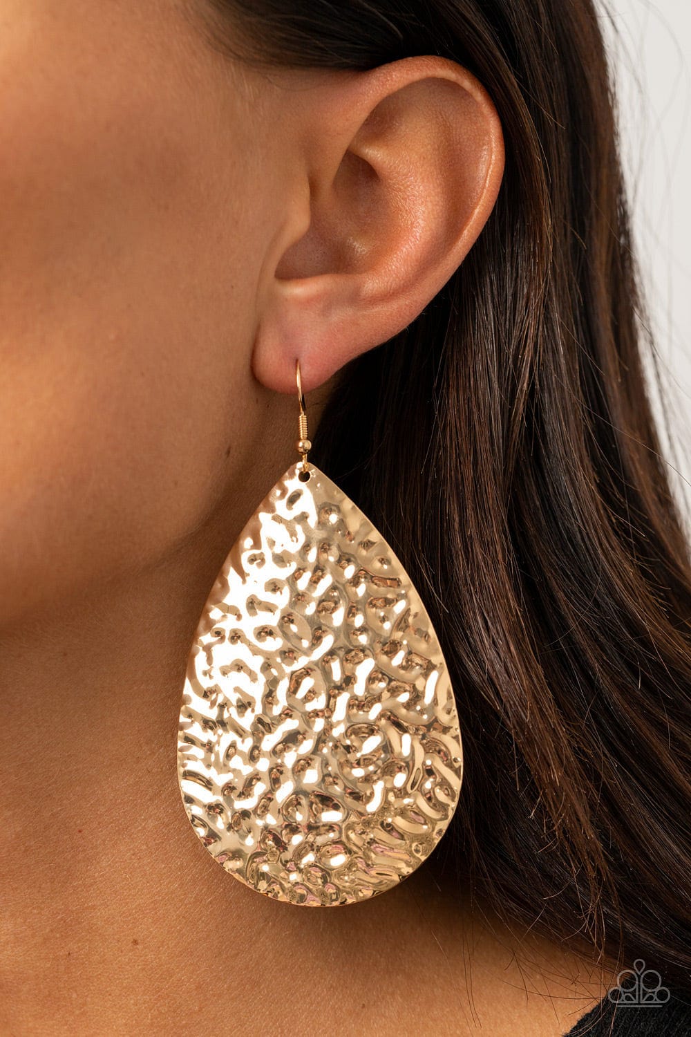 Paparazzi Accessories Earrings Metallic Mirrors - Gold