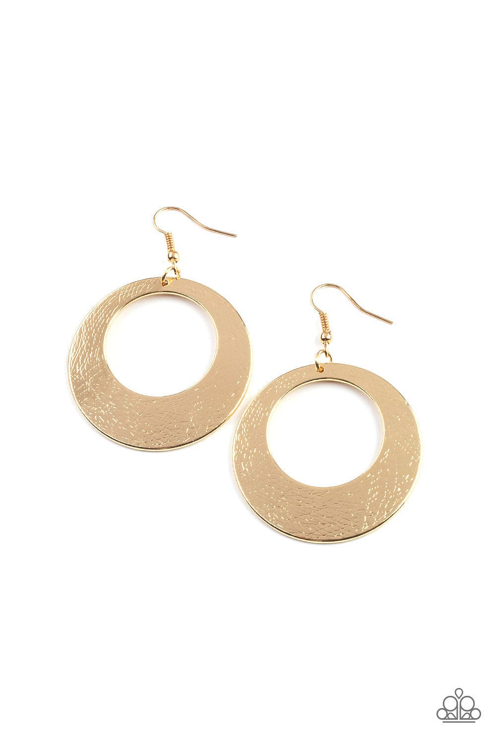 Paparazzi Accessories Earrings Outer Plains - Gold