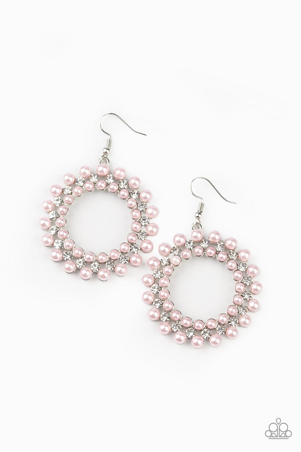 Paparazzi Accessories Earrings Pearly Poise - Pink