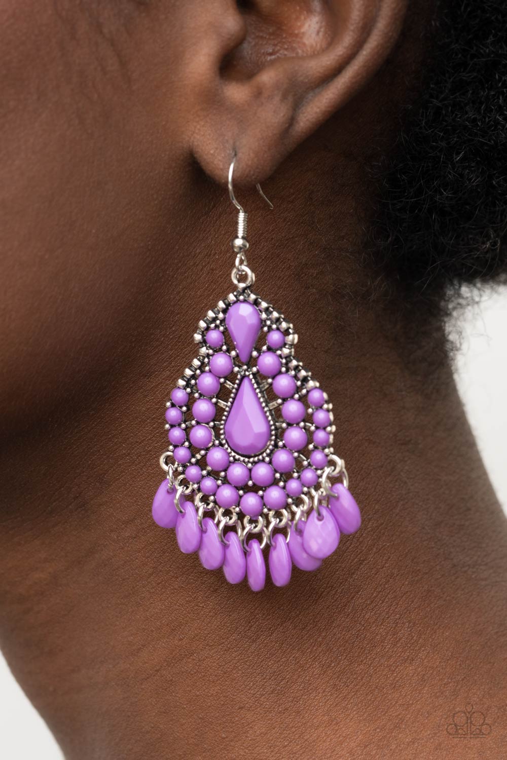 Paparazzi Accessories Earrings Persian Posh - Purple