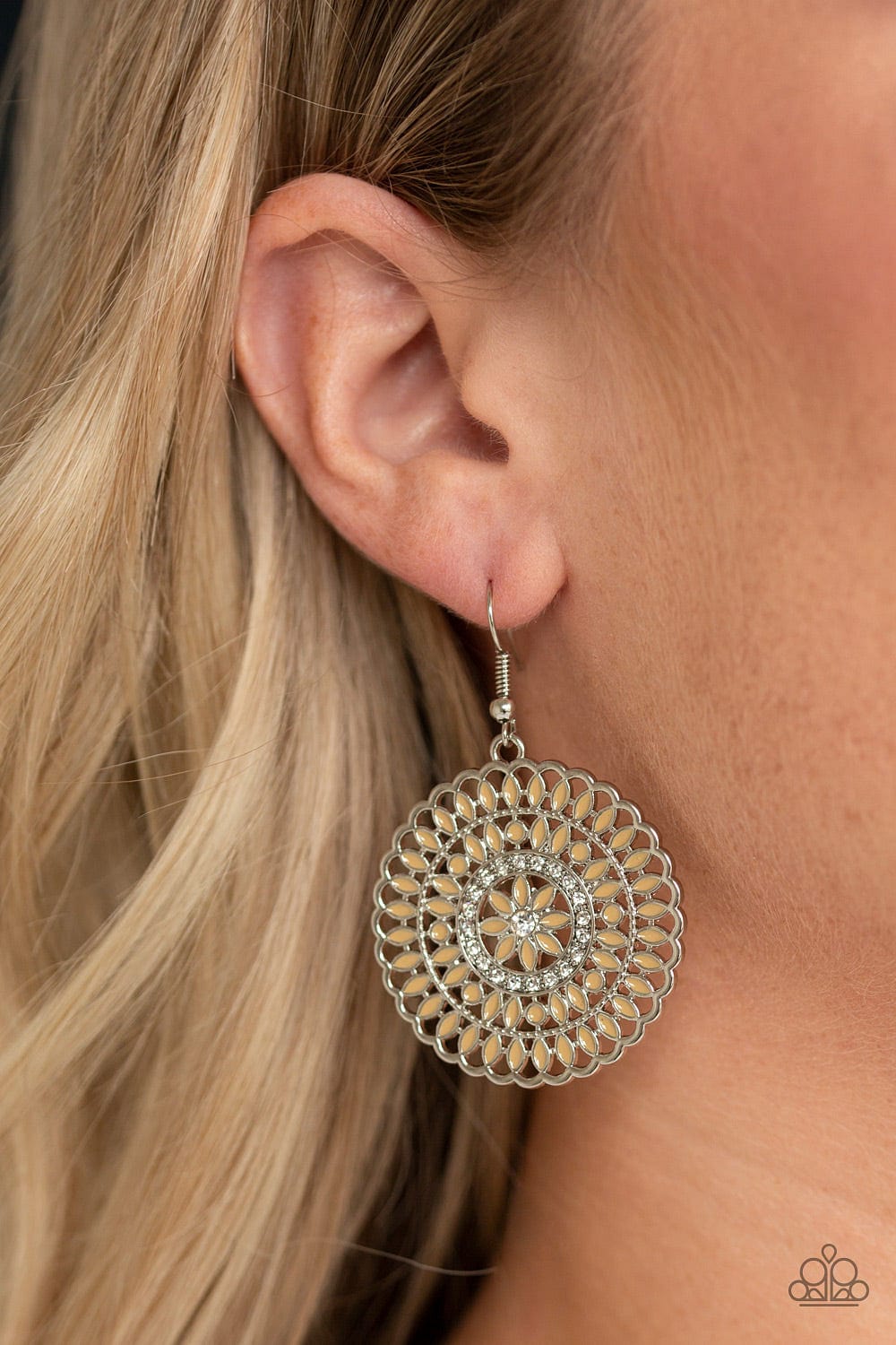 Paparazzi Accessories Earrings PINWHEEL and Deal - Brown