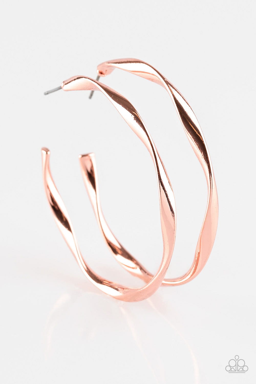 Paparazzi Accessories Earrings Plot Twist - Copper