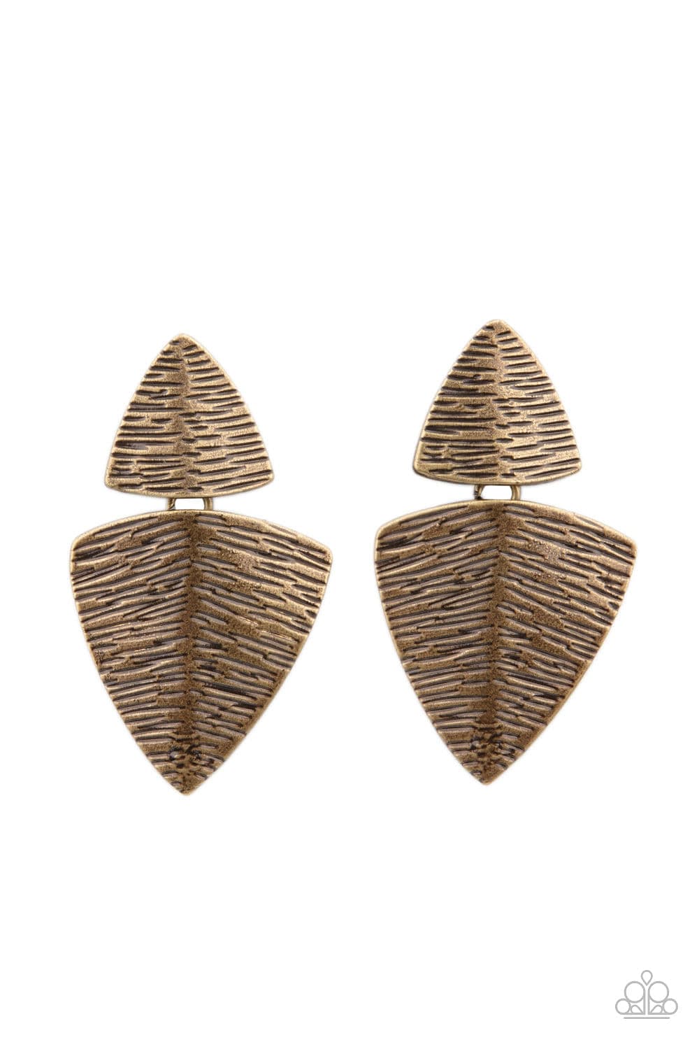 Paparazzi Accessories Earrings PRIMAL Factors - Brass
