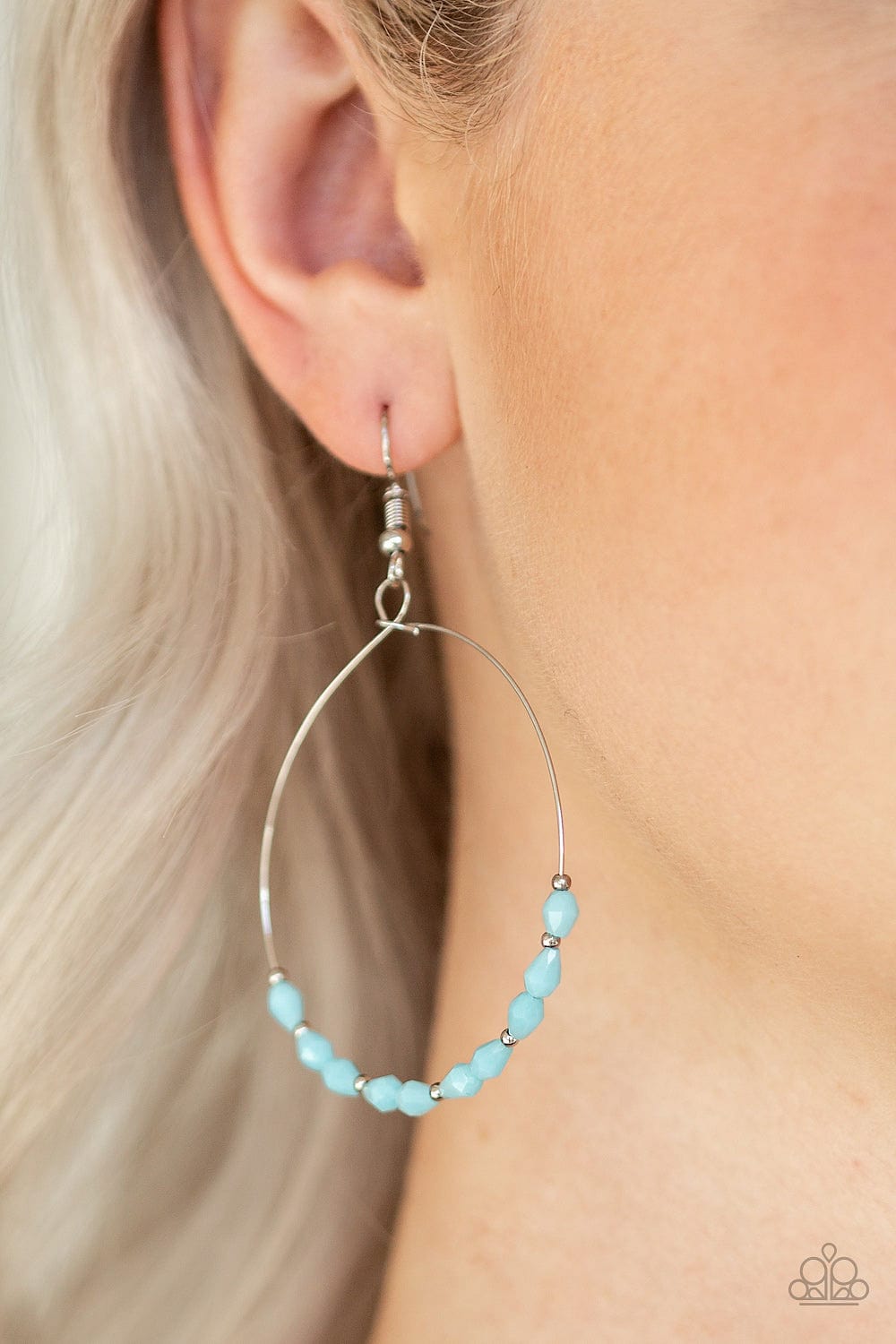 Paparazzi Accessories Earrings Prize Winning Sparkle - Blue