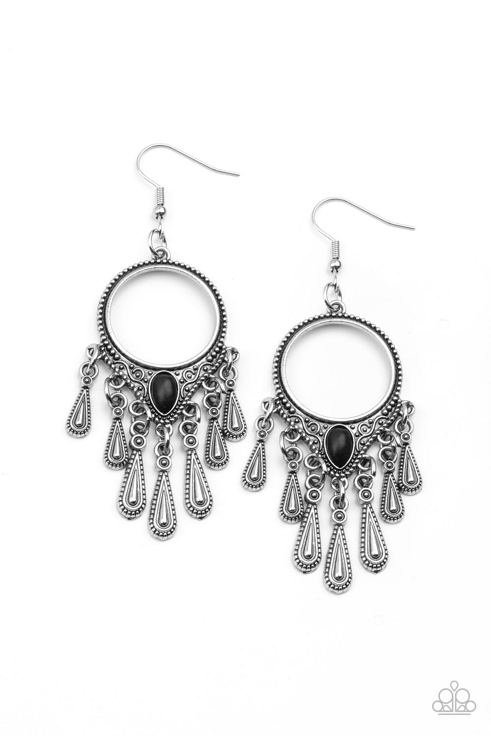 Paparazzi Accessories Earrings Ranger Rhythm - Black