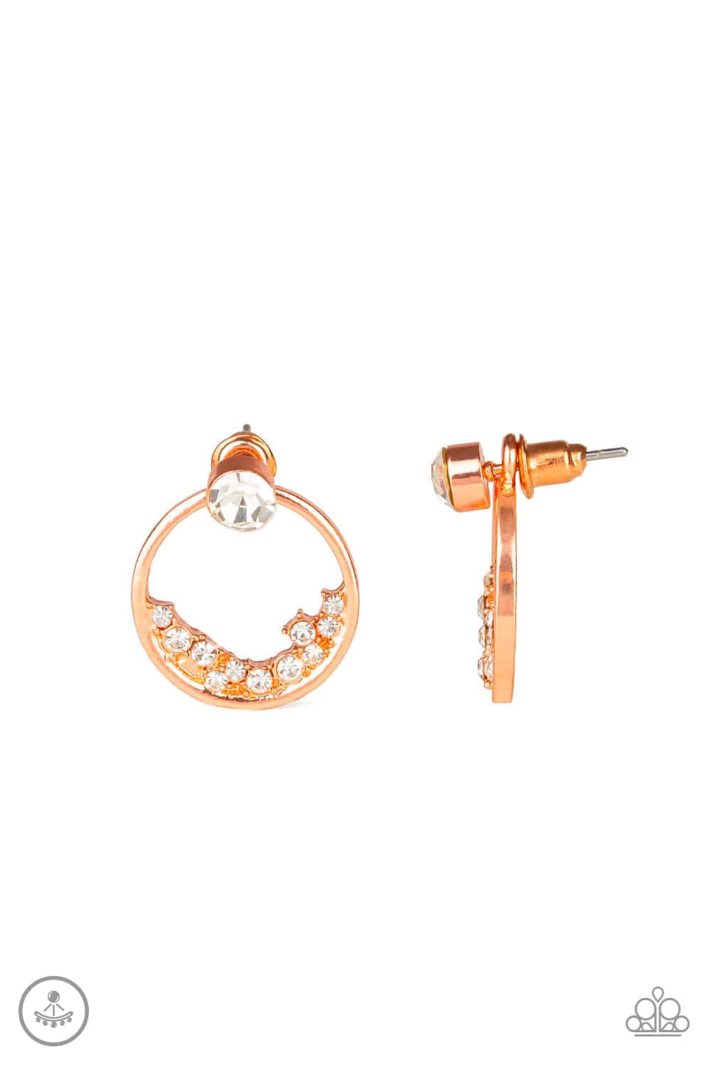 Paparazzi Accessories Earrings Rich Blitz - Copper