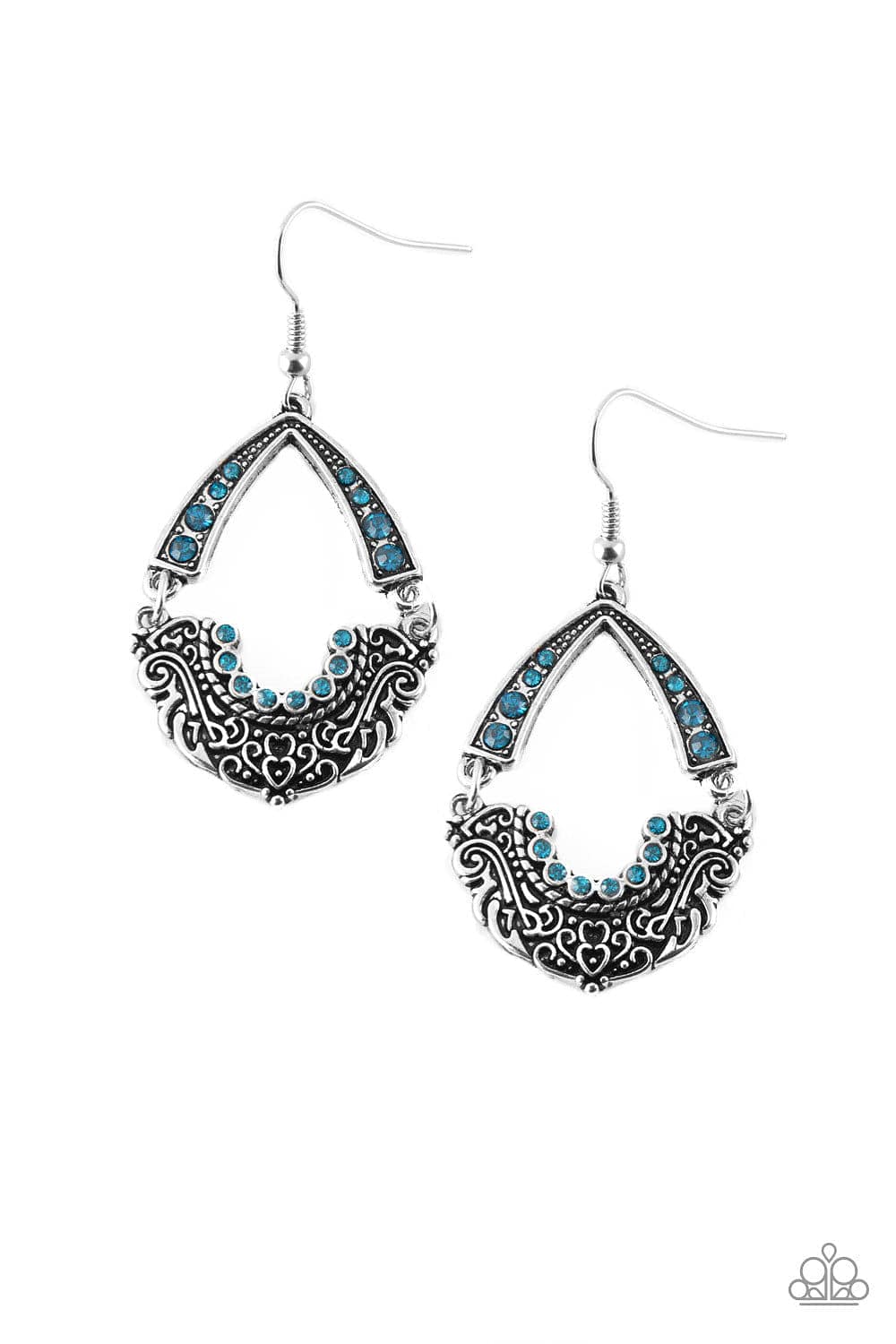 Paparazzi Accessories Earrings Royal Engagement - Blue