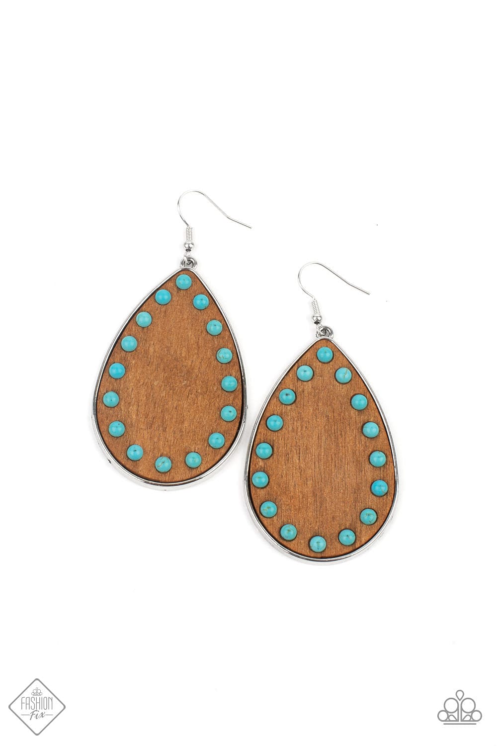 Paparazzi Accessories Earrings Rustic Refuge - Blue