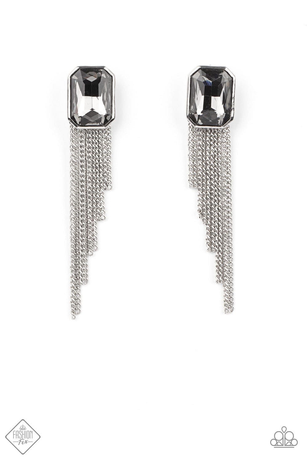 Paparazzi Accessories Earrings Save for a REIGNy Day - Silver